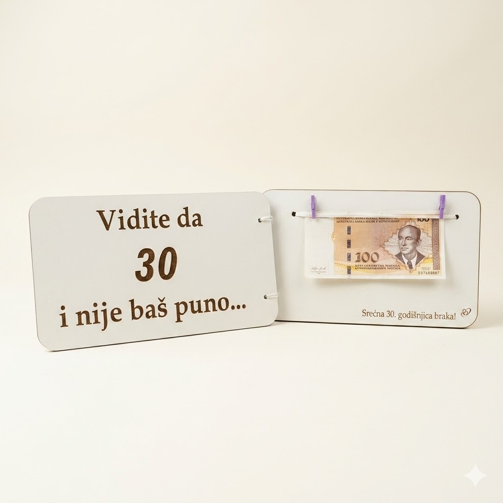 Drvena čestitka za rođendan 1