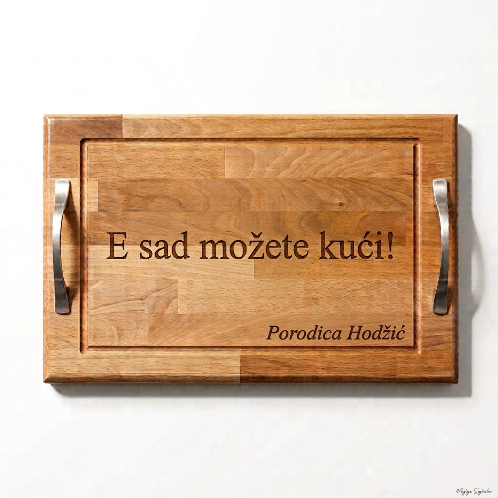 Drvena daska za posluživanje 1