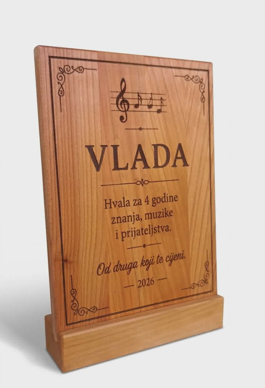 Drvena zahvalnica 1