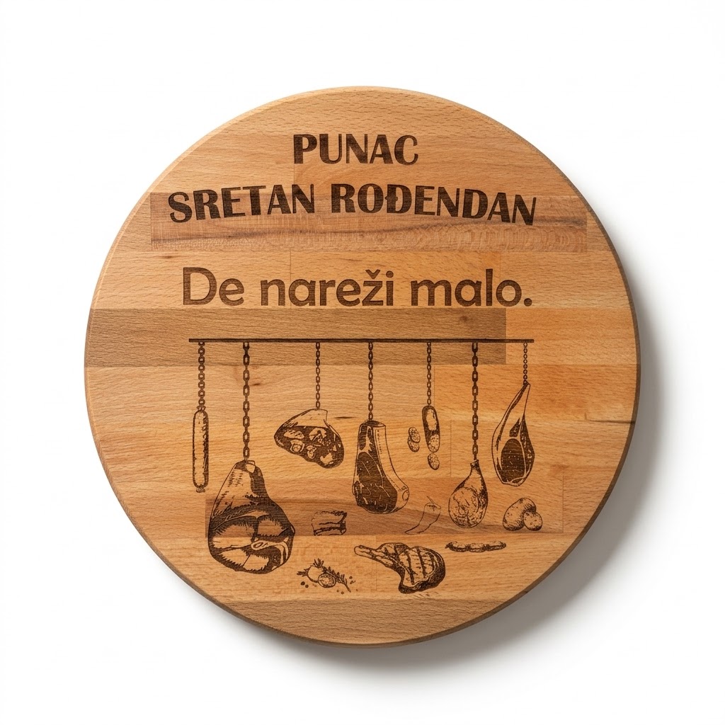 Okrugla daska sa natpisom 1